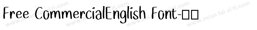 Free CommercialEnglish Font字体转换